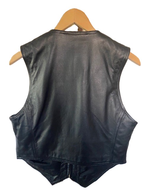 Lederweste hinten